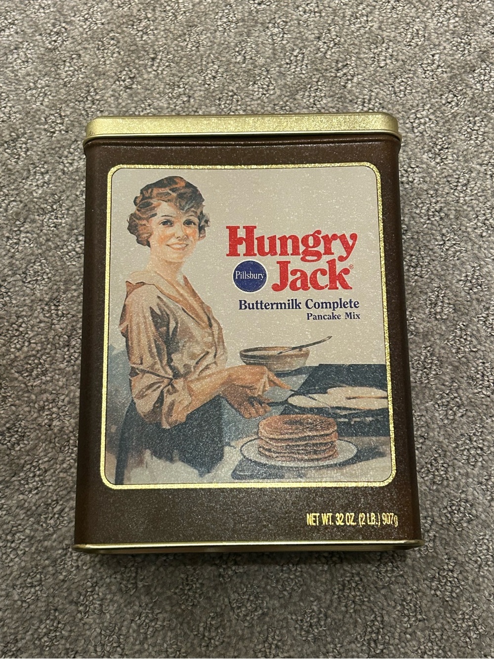 Vintage 80’s Hungry Jack Tin
